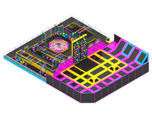 Trampoline Park 3D Model