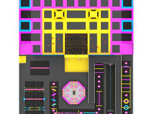 Trampoline Park 3D Model