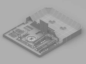 Trampoline Park 3D Model