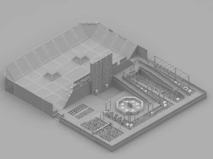 Trampoline Park 3D Model