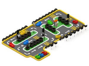 Kids Car Track 3D Model