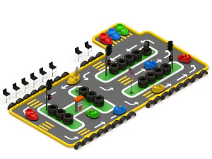 Kids Car Track 3D Model