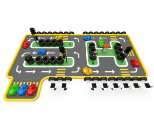 Kids Car Track 3D Model