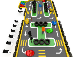 Kids Car Track Modèle 3D