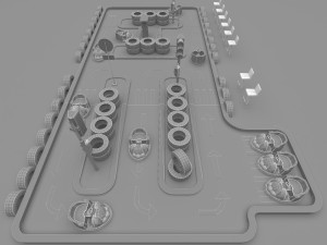 Kids Car Track Modèle 3D
