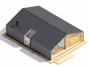 Villa With interior furniture Model 3D