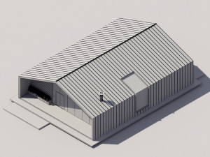 Villa With interior furniture Model 3D