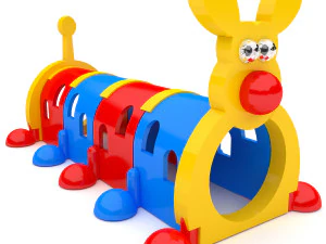 Snail Children Play 3D Model