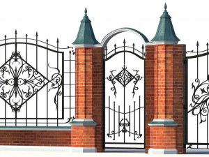 Fence Collection - 43 Items 3D Model