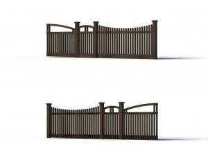 Fence Collection - 43 Items 3D Model