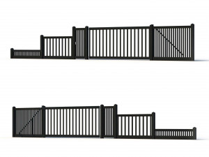 Fence Collection - 43 Items 3D Model