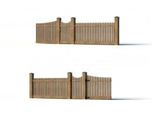 Fence Collection - 43 Items 3D Model