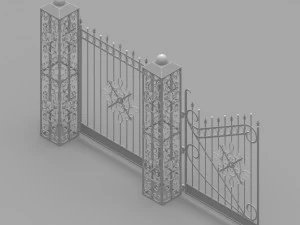 Fence Collection - 43 Items 3D Model