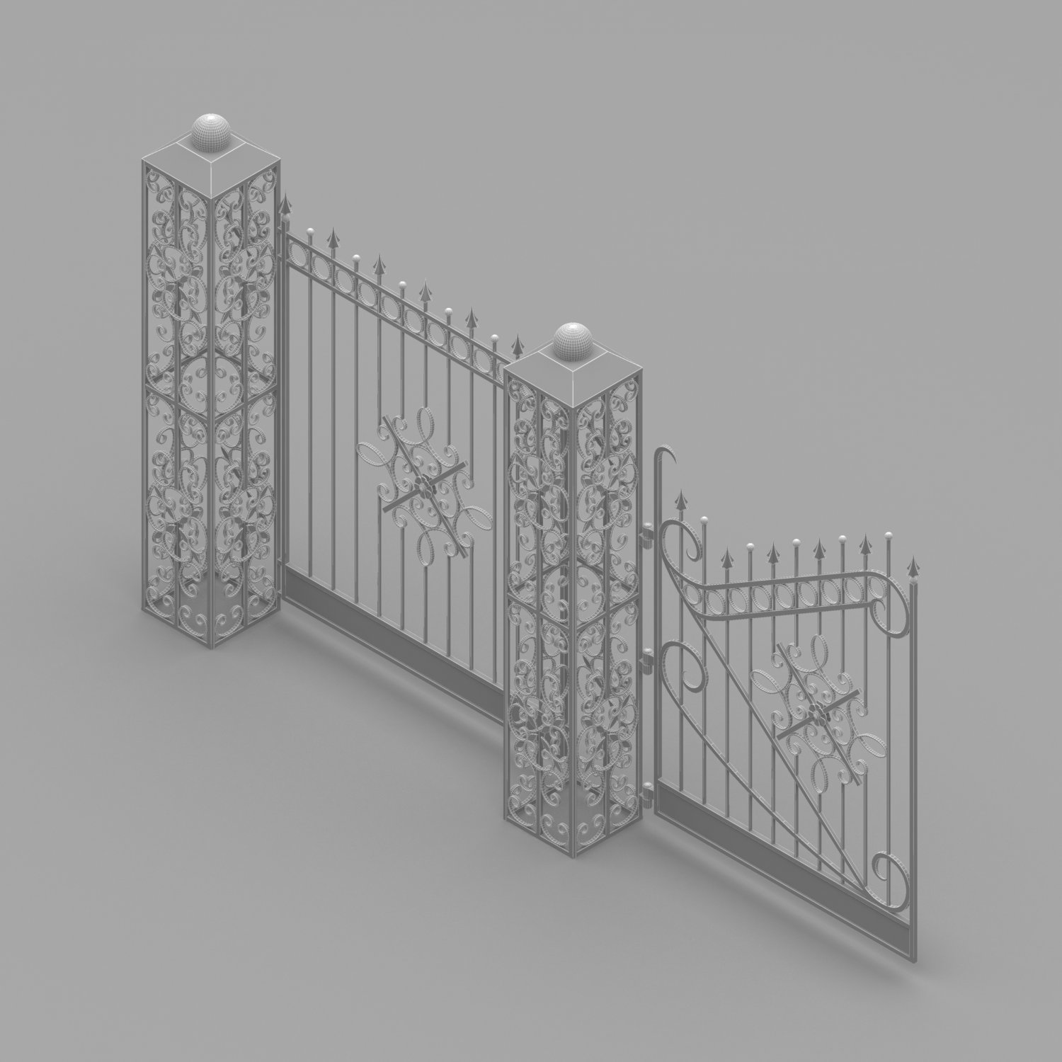 Fence Collection - 43 Items 3D Models in Environment 3DExport