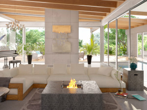 Bio Ethanol Fireplace - 3 Items 3D 模型