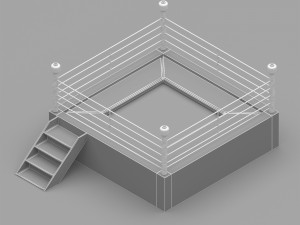 Boxing Trampoline 3D Model
