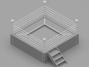 Boxing Trampoline 3D Model