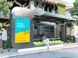 Modern Bus Stop 3D 模型