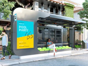 Moderne bushalte 3D Model