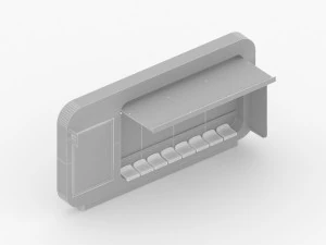 Modern Bus Stop 3D Model