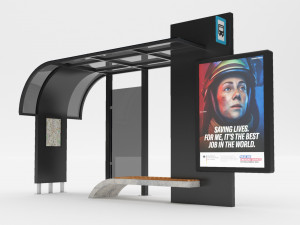 Modern Bus Stop 3D 模型