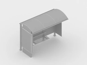 Bus Stop 3D Model