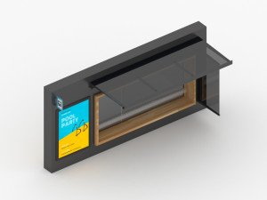 Modern Bus Stop 3D Model