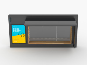 Modern Bus Stop 3D Model