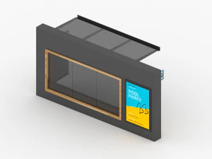 Modern Bus Stop 3D Model