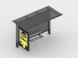 Bus Stop Model 3D