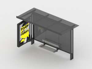 Bus Stop Model 3D