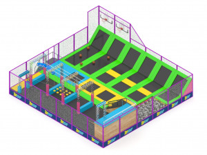 Trampoline Park 3D Модель