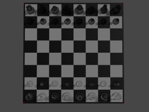 Glass chess 3D 模型