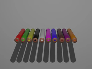 Pencils 3D Model