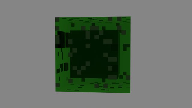 Mincraft slime 3D Model .c4d .max .obj .3ds .fbx .stl .blend 