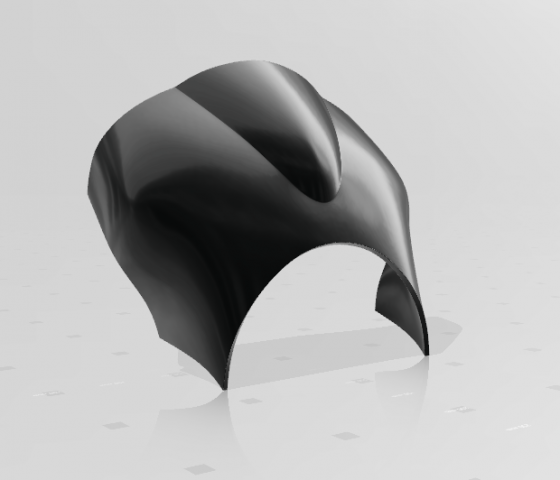 Motorcycle windshield 3D Принт Модель .c4d .max .obj .3ds .fbx .stl .blend 