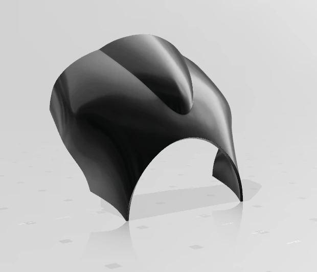 Motorcycle windshield 3D Print Model .c4d .max .obj .3ds .fbx .stl .blend 