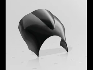 摩托车挡风玻璃 3D 打印模型