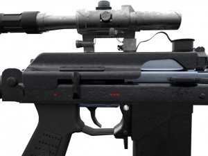 Assualt special opps rifle 9A-91 russian spec forces 3D Model