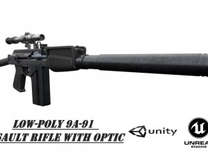 Assualt special opps rifle 9A-91 russian spec forces 3D Model