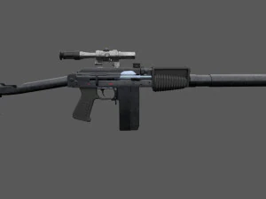 Assualt special opps rifle 9A-91 russian spec forces 3D Model