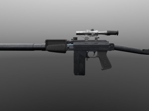 Assualt special opps rifle 9A-91 russian spec forces 3D Model