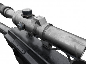 Assualt special opps rifle 9A-91 russian spec forces 3D Model