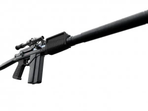 Assualt special opps rifle 9A-91 russian spec forces 3D Model