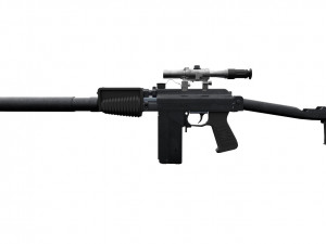 Assualt special opps rifle 9A-91 russian spec forces 3D Model