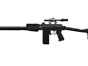 Assualt special opps rifle 9A-91 russian spec forces 3D Model