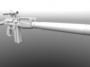 Assualt special opps rifle 9A-91 russian spec forces 3D Model