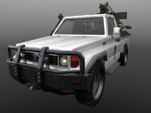 Toyota J75 with ZU-23 3D 모델