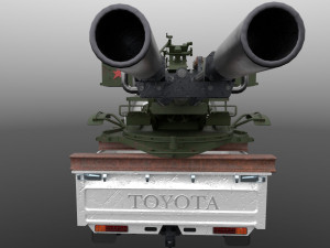 Toyota J75 with ZU-23 3D 모델