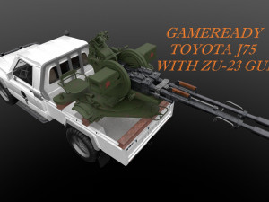 Toyota J75 with ZU-23 3D 모델